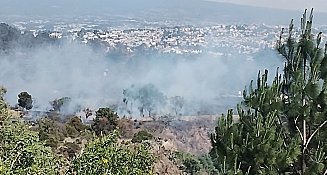 Continua activo incendio en Totolac, suman 63 siniestros en lo que va del año