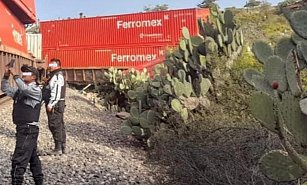 Tren descarrila en Hidalgo: Guardia Nacional actúa ante posibles saqueos