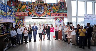 San Andrés Cholula lleva su cultura al Aeropuerto Internacional de Puebla