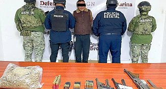 Detención de "El Rorro" con armamento ilegal en Zacatlán