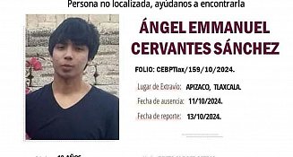 Joven Ángel Emmanuel hallado sin vida tras desaparecer en Tlaxcala: Exigen justicia