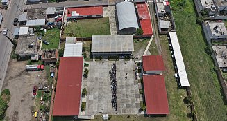 Arranca Omar Muñoz construcción de arco techos en bachilleratos de San Lorenzo Almecatla 