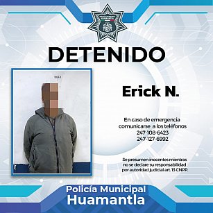 Rechazan soborno de $11,700 y detienen a conductor en Huamantla