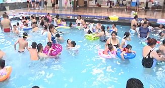 Esparcimiento familiar llena balnearios de Tlaxcala en Sábado Santo