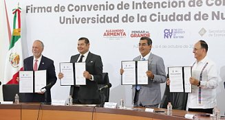 Gobierno de Puebla firma convenio con Universidad de Nueva York 