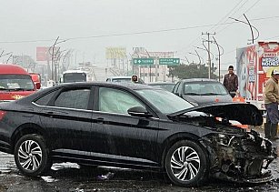 Choque múltiple en México-Tuxpan genera caos vial en Tulancingo