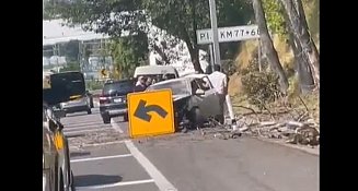 Accidente y obras en México-Cuernavaca provocan cierre parcial y retrasos