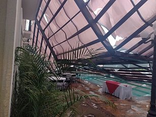 Solo daños materiales deja granizada en Tlaxcala, Chiautempan y Apetatitlán
