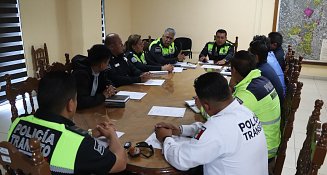 Fortalece San Pedro Cholula coordinación metropolitana en materia de vialidad y seguridad