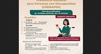 Credencial CRENAPED: gratuita, oficial y con beneficios en Puebla