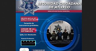 Detienen a tres hombres armados cerca de la Presa Revolución