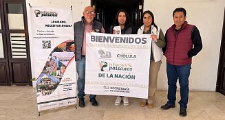 Realizan mesa de trabajo para atención a migrantes en San Pedro Cholula