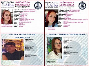 Dan a conocer cuatro fichas de los secuestrados en Culiacán