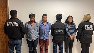 Cae célula de extorsionadores en Nopalucan; les aseguran droga, arma y dinero en efectivo