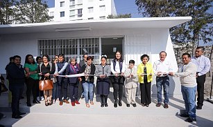 Fortalece Lupita Cuautle la educación con nueva aula didáctica en primaria Benito Juárez