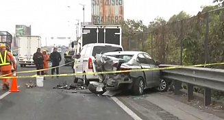 Trágica carambola en la autopista México-Pachuca deja un muerto