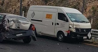 Accidente en Periférico Ecológico hoy causa caos vial hacia México-Puebla