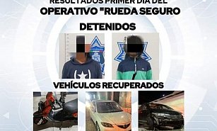 Operativo “Rueda Seguro” recupera tres vehículos robados en Huamantla