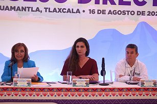 Ana Gabriela Guevara destaca la eficiencia de Lorena Cuéllar en su gestión en Tlaxcala