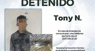 Operativo en Huamantla: Detienen a sospechoso con artefacto similar a un arma