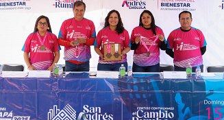 Presentan Playera y Medalla para el Medio Maratón del Día del Papá en San Andrés Cholula