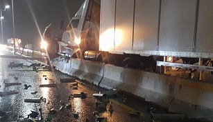 Tráiler choca en la México-Cuernavaca y genera caos vial en Palmira