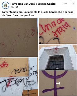 Defiende CEDH pintas en Parroquia de San José