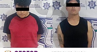Tlaxcala frustra robo de camioneta y detiene a dos hombres con tecnología