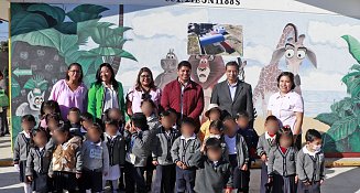 Arranca Omar Muñoz obra de techado en preescolar Aquiles Serdán 