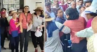 Campesinos bloquean el SAT en Puebla por retrasos en devolución de impuestos