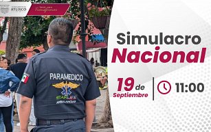 Atlixco se prepara para el Simulacro Nacional de Sismo 2024 este 19 de septiembre