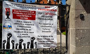 Protesta en Tlaxcala: Trabajadores del INAH exigen cambios urgentes