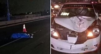 Fatal atropello en la autopista Puebla-Orizaba, a la altura de Amozoc
