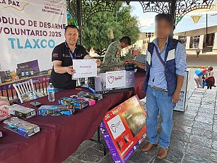 Tlaxcala cambia armas por paz y conciencia desde los hogares