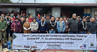 DIF Puebla mejora escuelas y alimentación infantil en la Sierra Nororiental