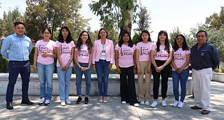 SEPE despiden a alumnas que asistirán a Olimpiada nacional femenil de matemáticas