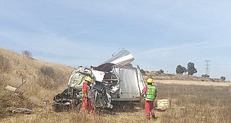 Hombre fallece tras volcadura en el Arco Norte, zona Calpulalpan