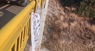  Localizan presunta narco-manta en puente de Tizatlán