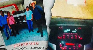 Captan a policías de Teopantlán manejando patrulla nueva en estado de ebriedad