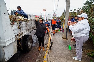 Se realizó la primera jornada de "La Ciudad la Limpiamos Todos" en San Pedro Cholula"