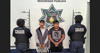 Detienen a dos hombres con presunta droga en Atlixco