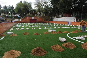 Renovación del Parque Hundido en Tlaxcala: ¡Nueva cancha de fútbol para todos!