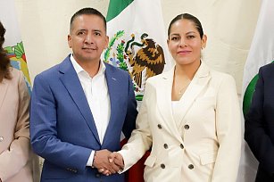 Realizan Mundo Tlatehui y Lupita Cuautle primera reunión para la transición en San Andrés Cholula  