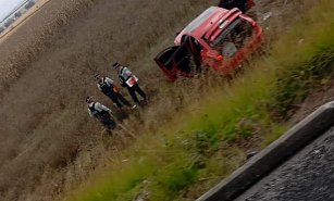 Accidente en la carretera Amozoc-Puebla deja dos lesionados; tome precauciones