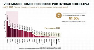 Tlaxcala se Ubica entre los 10 Estados con Menor Incidencia de Homicidios Dolosos