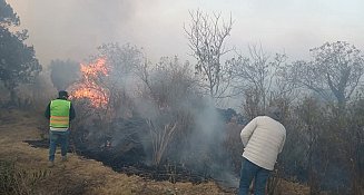 ncendio en Atltzayanca controlado al 80%, continúan labores por tierra y aire 