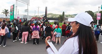 Marcha pacífica de estudiantes normalistas es acompañada por la CEDH Tlaxcala