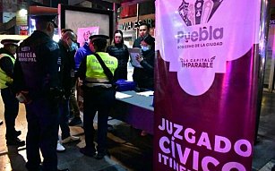 Operativo alcoholímetro en Puebla