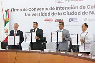 Gobierno de Puebla firma convenio con Universidad de Nueva York 