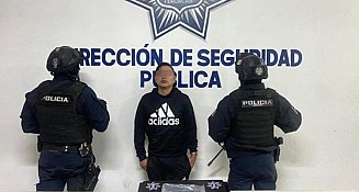 Detienen a “El Chaparro” en Tehuacán con arma de fuego tras operativo